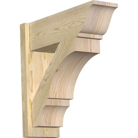 Ekena Millwork Balboa Rough Sawn Traditional Outlooker, Douglas Fir, 8"W x 24"D x 24"H OUT08X24X24BOA01RDF